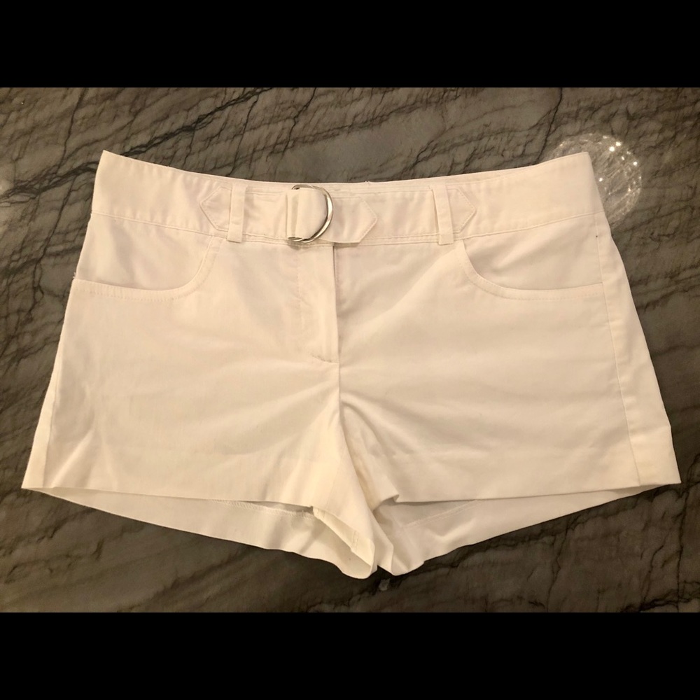 Theory white shorts